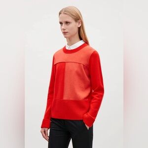 COS Reverse Seams Wool Jumper Size XS